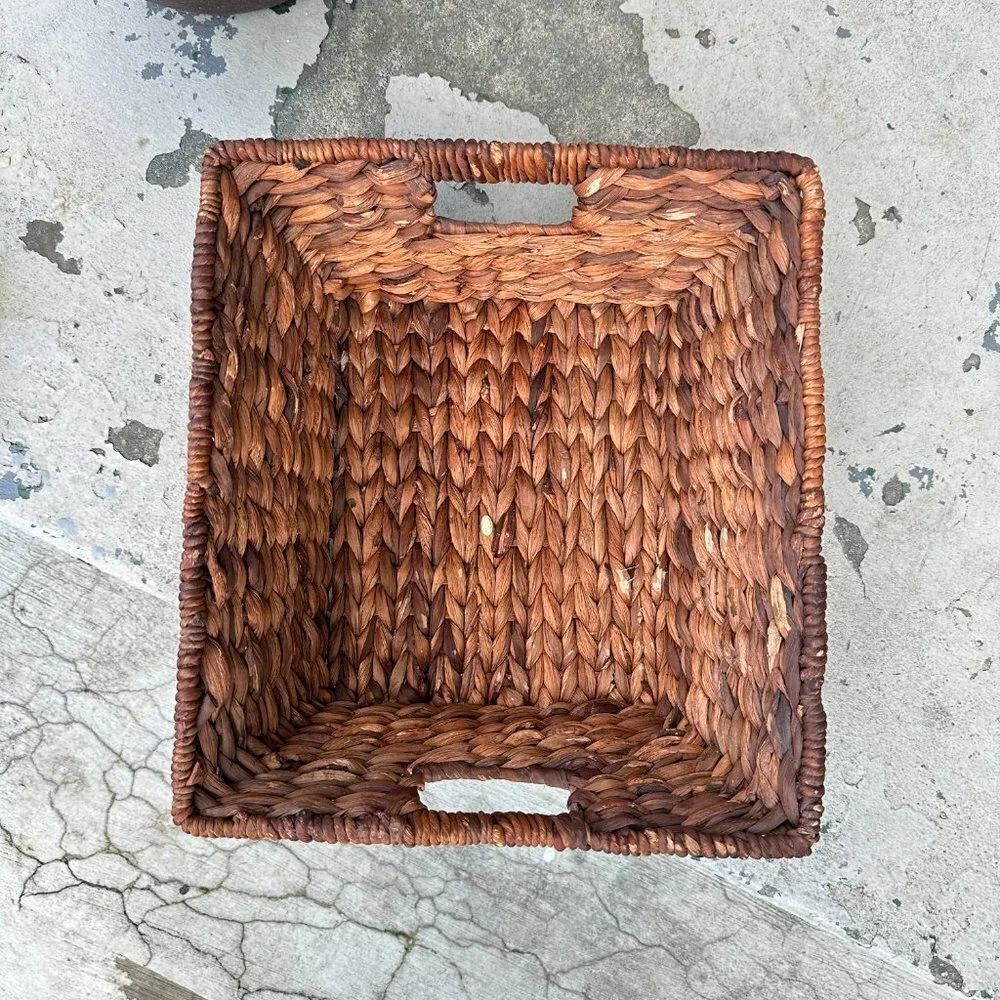 Woven Hyacinth Storage Basket